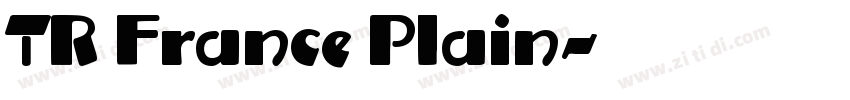 TR France Plain字体转换